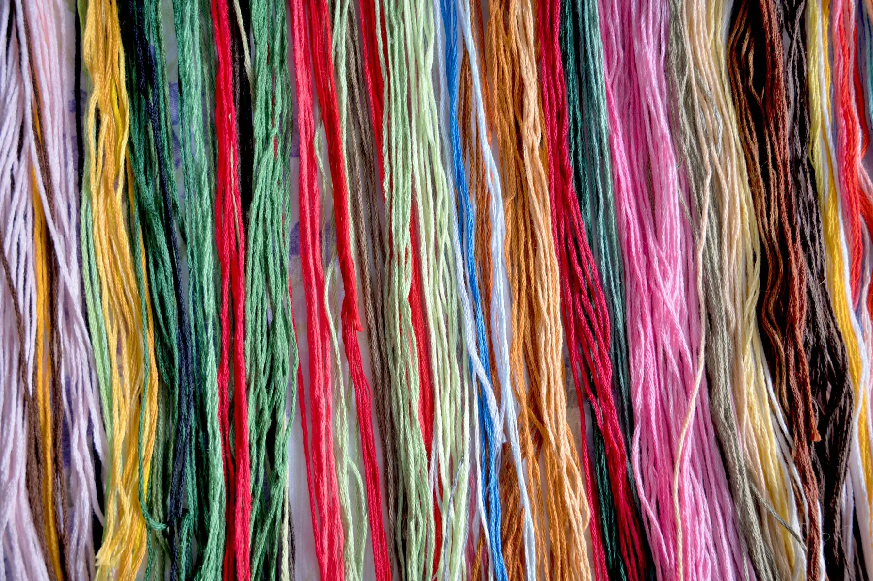 Stranded cotton in every shade — screen colors are only ever a guide